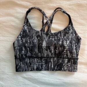 Lululemon Women's Black and White Sports Bra